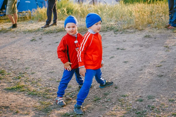 Two boys in sportswear — Stock Photo, Image