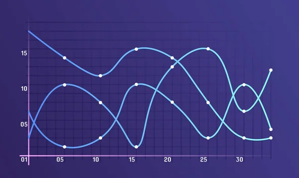 Grafiken und Diagramme. — Stockvektor