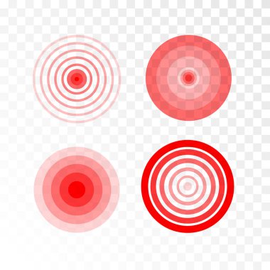 Acı, kırmızı çember 