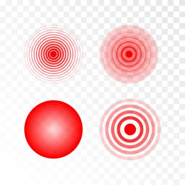 Acı, kırmızı çember 