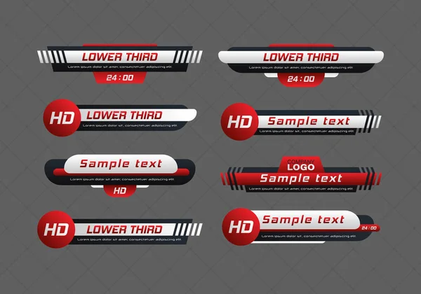 Barre d'actualités TV. Vecteurs De Stock Libres De Droits