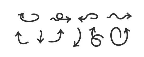 Doddle 화살표 설정 — 스톡 벡터