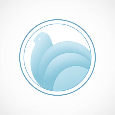 Kuş vektör simgesi