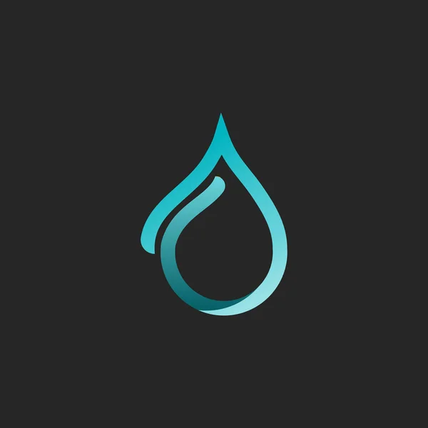 Water Drop Icon — Stock Vector