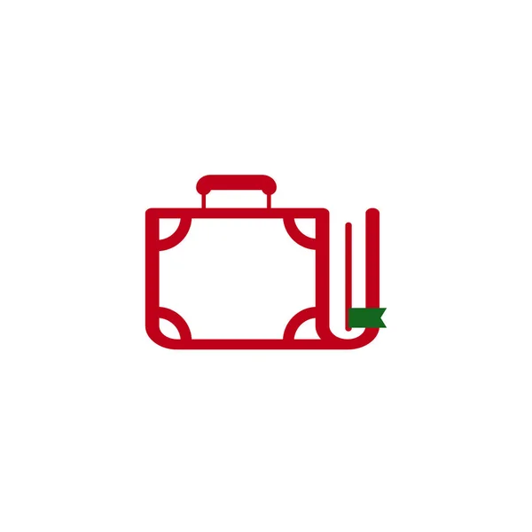 จองไอคอนกระเป๋าเดินทาง — ภาพเวกเตอร์สต็อก