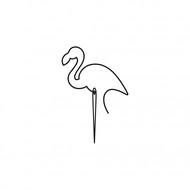 Vektör Flamingo simgesi