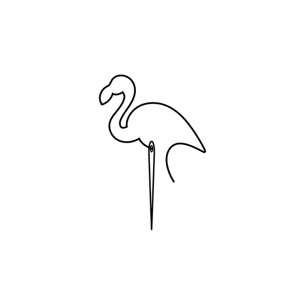 Vector Flamingo Icono — Vector de stock