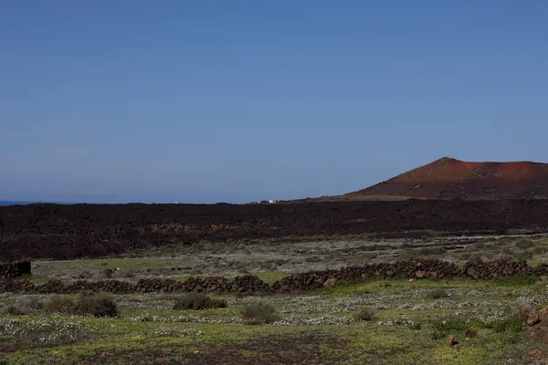 Het groene vulkanisch eiland — Stockfoto