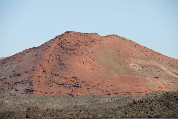 The landscape on the volcanic island of Lanzarote — Stock Photo, Image