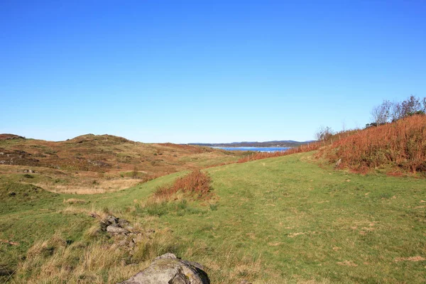 En vacker höstdag i fjorden landskapet väster i Norge — Stockfoto