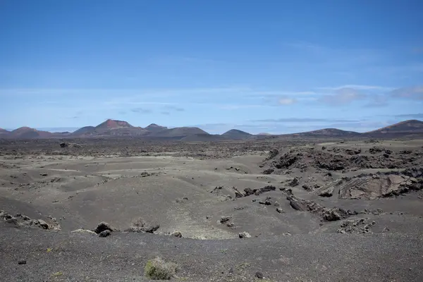 Vulkaniska landskapet på Lanzarote — Stockfoto