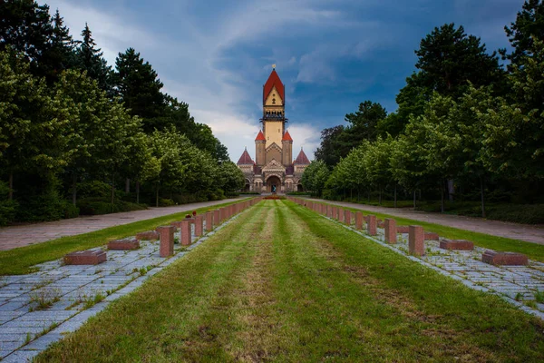 Sudfriedhof, największy cmentarz w Leipzig, Niemcy — Zdjęcie stockowe