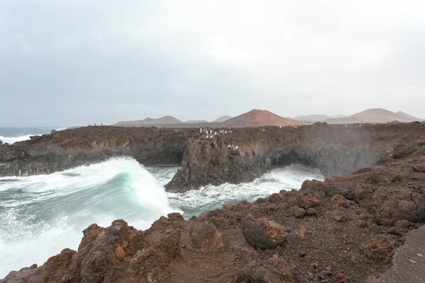 Un día ventoso en la isla canaria — Foto de Stock