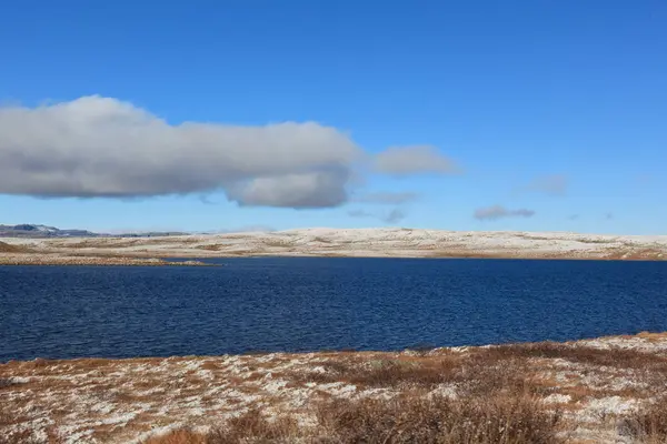 Una fredda e bella giornata autunnale su Hardangervidda — Foto Stock