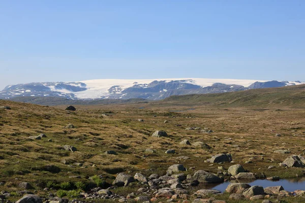Ősszel a Hardangervidda, hágó — Stock Fotó