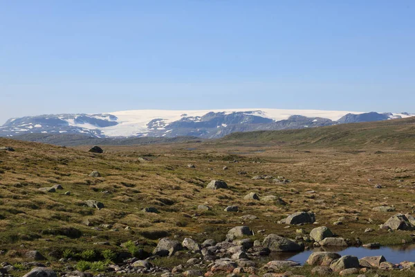 Otoño en el Hardangervidda, paso de montaña —  Fotos de Stock