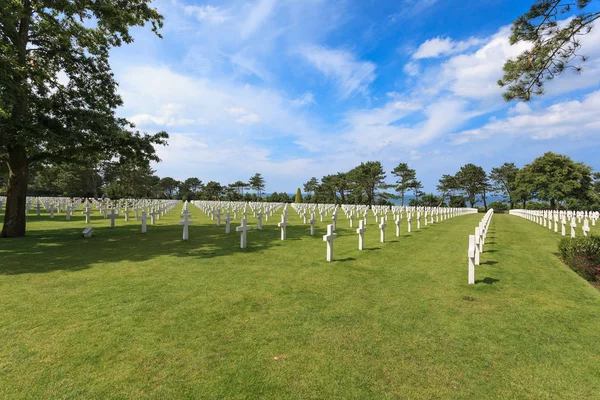 Den amerikanska kyrkogården vid Omaha Beach — Stockfoto