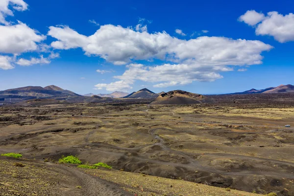 Vackra färger i det vulkaniska landskapet i Lanzarote. — Stockfoto