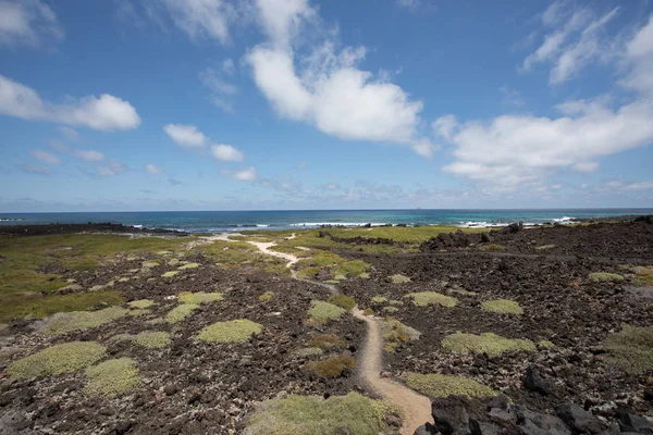 Wzdłuż wybrzeża na północ od Lanzarote. — Zdjęcie stockowe
