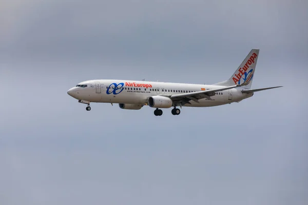 ARECIFE, SPAIN - APRIL, 16 2017: Boeing 737-800 dengan reg — Stok Foto