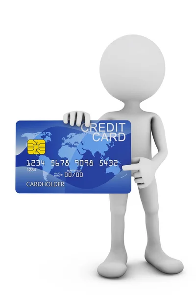 Mann med kredittkort – stockfoto