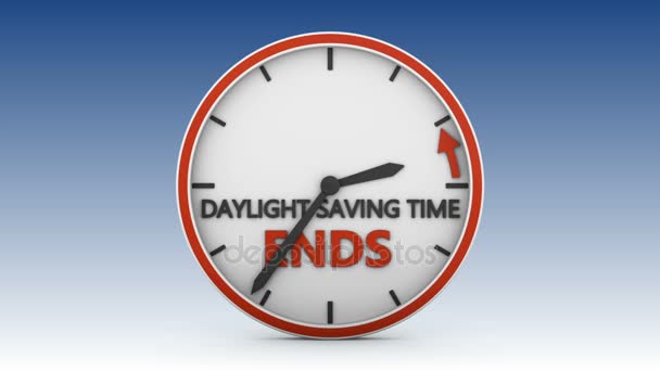 Denní úspora času — Stock video