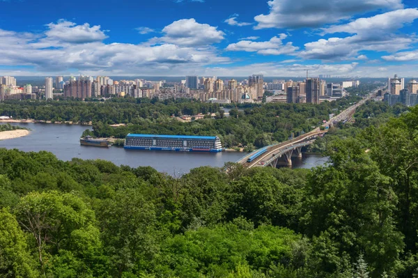 Kiev and Dnieper River — Stock Photo, Image