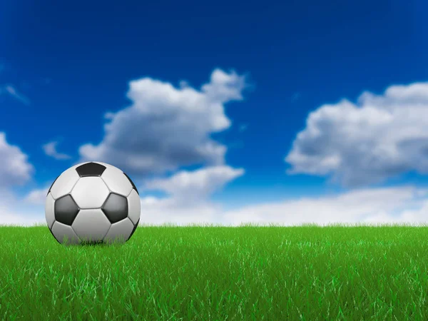 Ball on grass — Stock Photo, Image