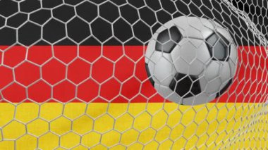 Top ve Almanya bayrağı