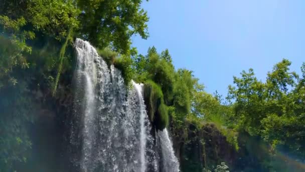 Водопад Верхний Дуден — стоковое видео