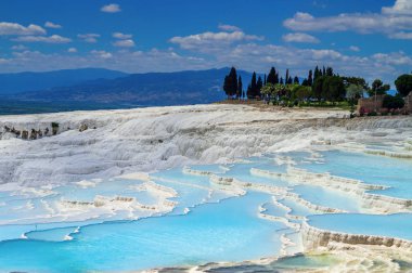 minerals in Pamukkale clipart