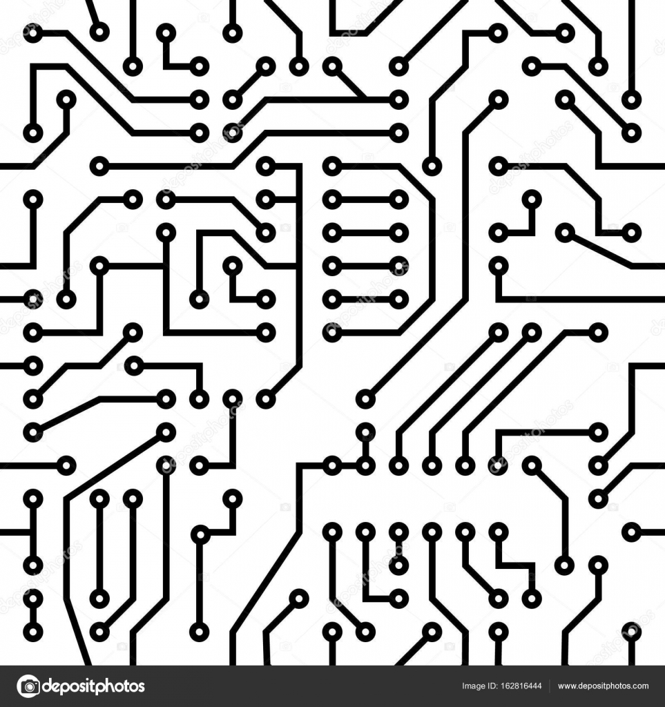 Printed Circuit Board Stock Vector C Rommma 162816444 Printed Circuit Board Stock Vector C Rommma 162816444