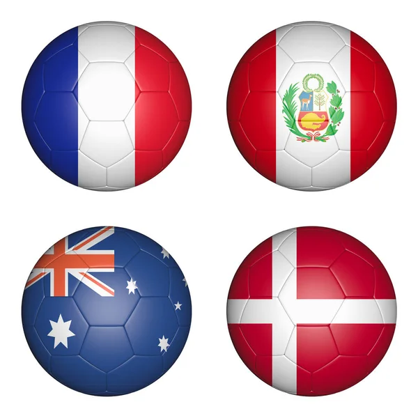 Balls with flags — Stock Photo, Image