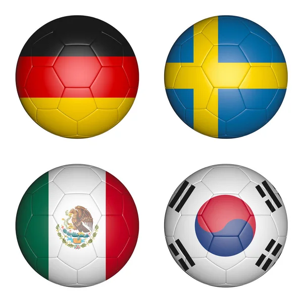 Balls with flags — Stock Photo, Image