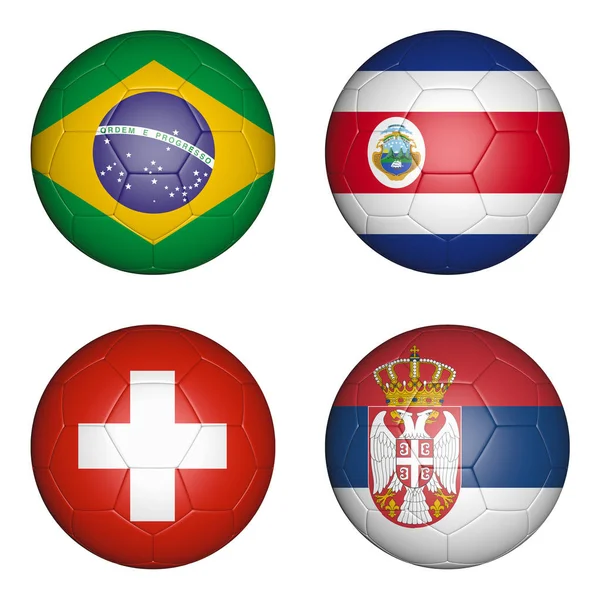 Balls with flags — Stock Photo, Image