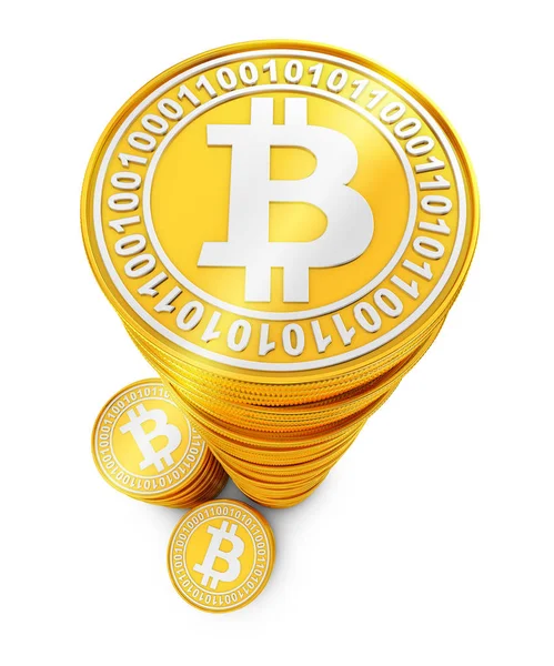 Travar av bitcoins — Stockfoto