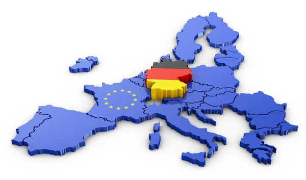 Germania și UE — Fotografie, imagine de stoc
