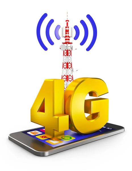 4G e smartphone — Foto Stock