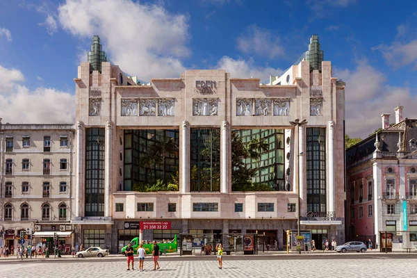 Lissabon, Portugal - 20 oktober 2019: Eden Hotel i Restauradores Royaltyfria Stockfoton