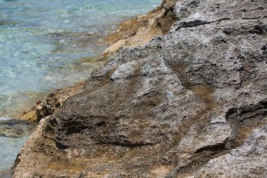 Ses Illetes plaj ve taşlar Formentera Beach