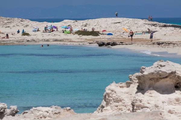 Nella spiaggia di Ses Illetes — Foto Stock