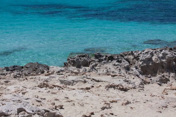 Nella spiaggia di Ses Illetes — Foto Stock