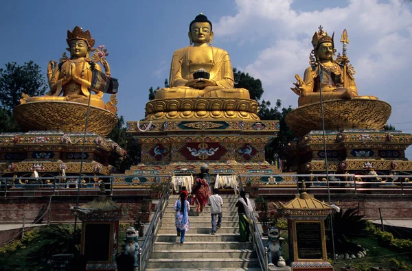 Bouddha 'daki Bodhnat Stupa, Katmandu Vadisi, UNESCO Mirası, Nepal