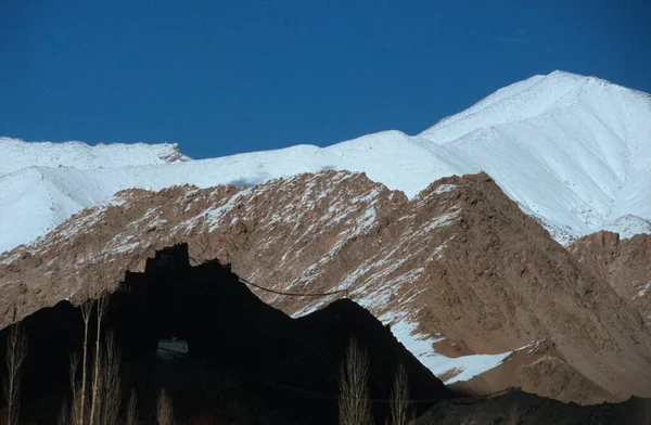 Signboard Najwyższa Droga Świata Leh Ladakh Indie — Zdjęcie stockowe