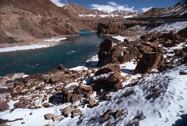 Signboard Nejvyšší Cesta Světa Leh Ladakh Indie — Stock fotografie