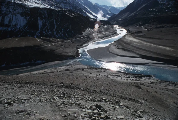 Signboard Nejvyšší Cesta Světa Leh Ladakh Indie — Stock fotografie