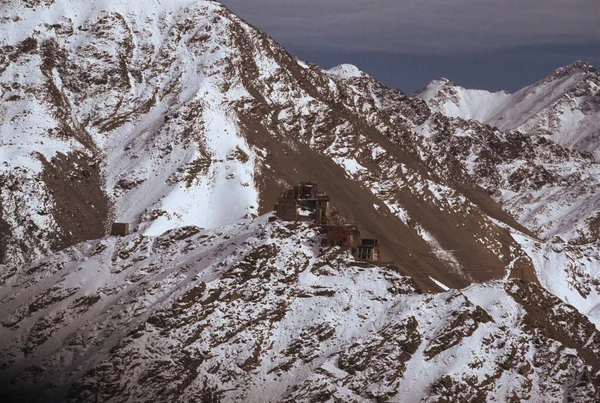 Signboard Najwyższa Droga Świata Leh Ladakh Indie — Zdjęcie stockowe