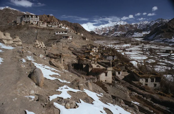 Mza Tahtası Dünyanın Yüksek Yolu Leh Ladakh Hindistan — Stok fotoğraf