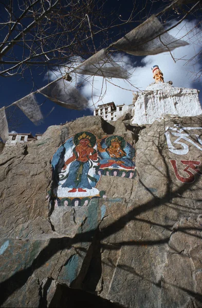 Signboard Nejvyšší Cesta Světa Leh Ladakh Indie — Stock fotografie