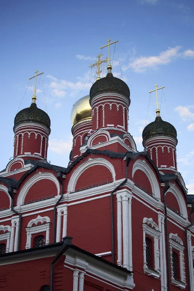 Moscou Rússia Setembro 2017 Vista Pela Catedral Znamensky Varvarka Street — Fotografia de Stock